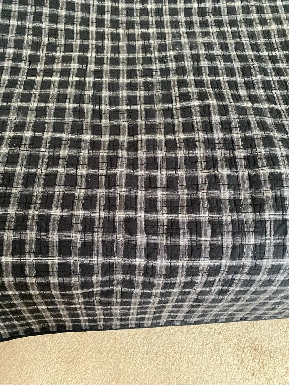 Black & Ivory Patchwork Quilt Full/Queen by Donna Sharp.